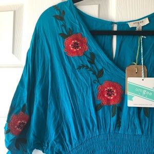 Umgee Boutique Embroidered Midi Dress
